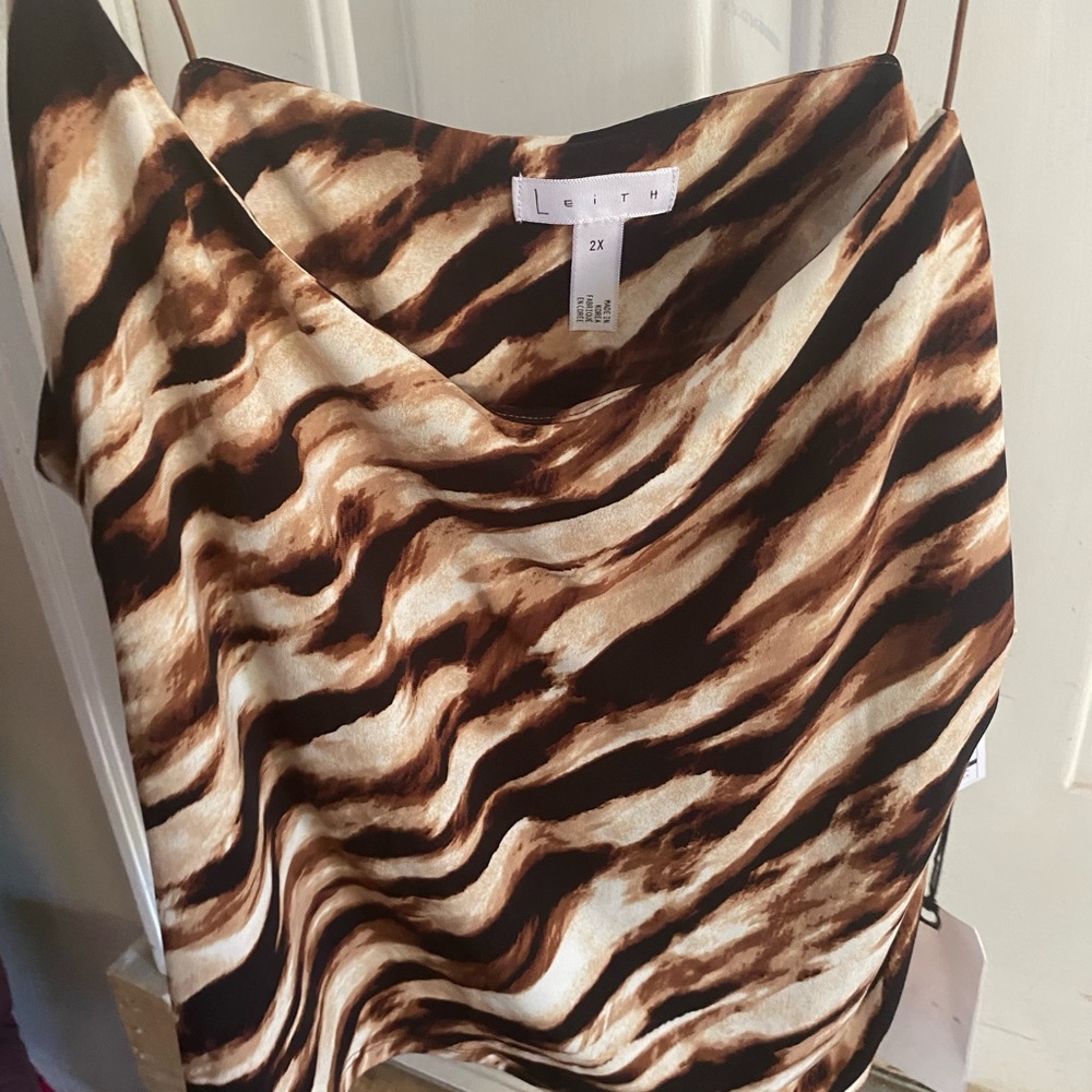 New with tags animal print cami top by Leith